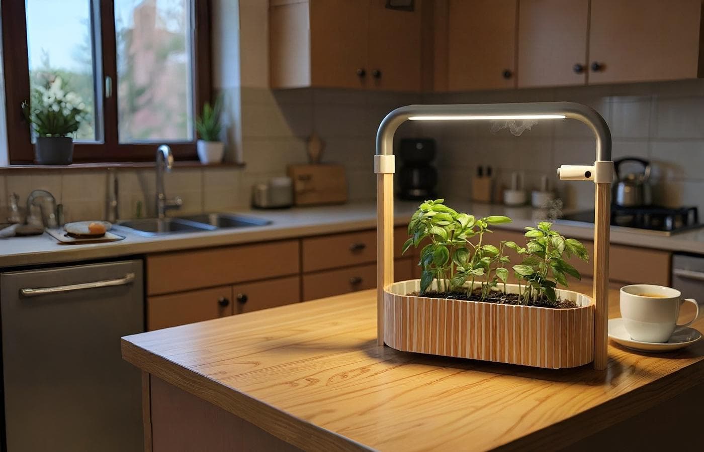 Les Jardins dans une vraie cuisine